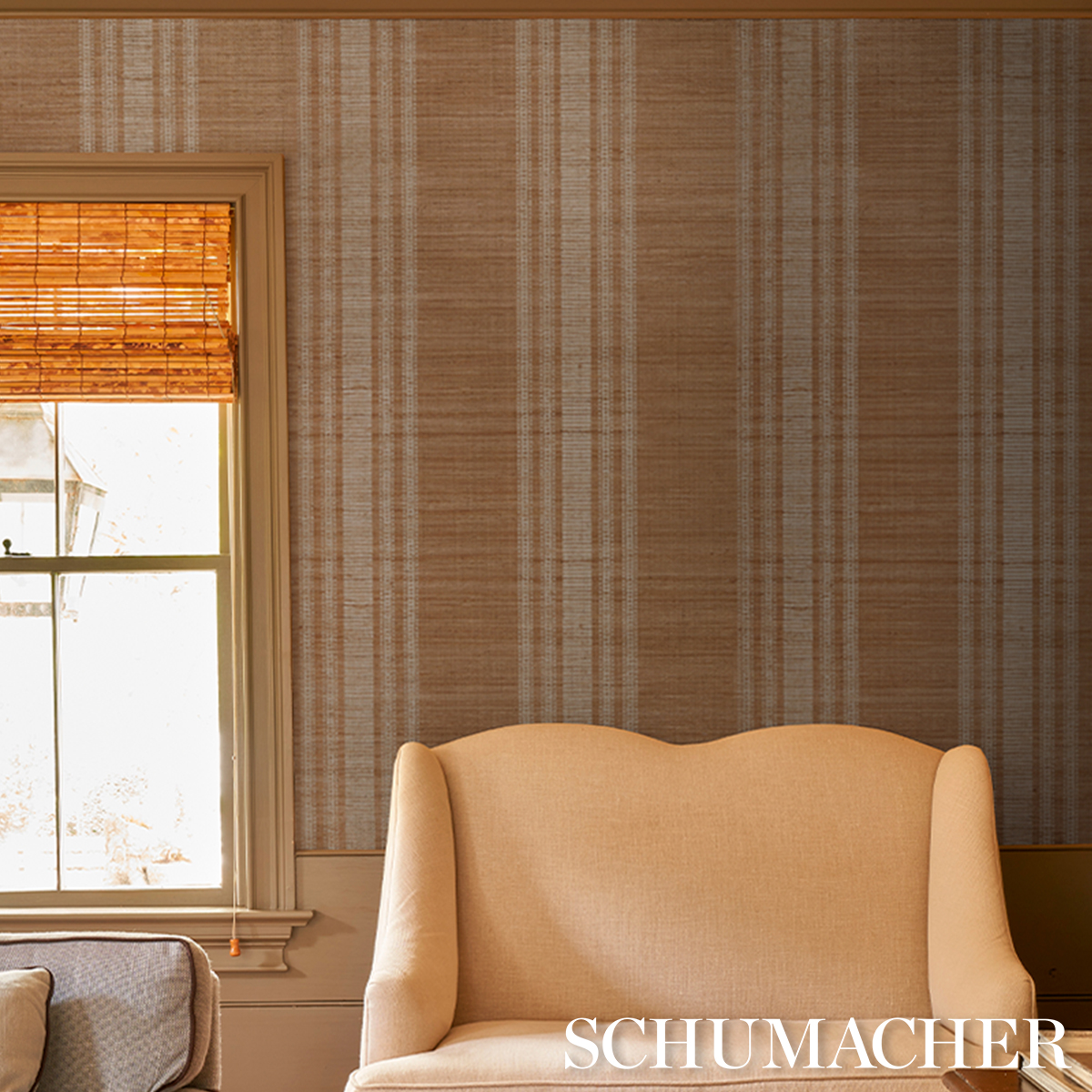 CASSIA SILK STRIPE WALLCOVERING gallery 4
