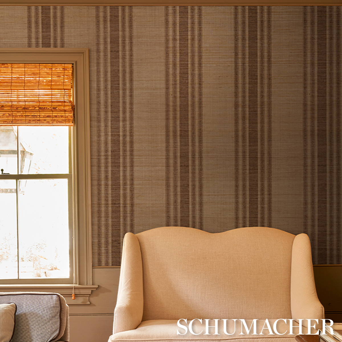 CASSIA SILK STRIPE WALLCOVERING gallery 4