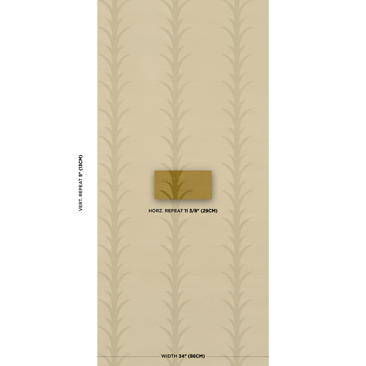 ACANTHUS STRIPE SISAL gallery 1