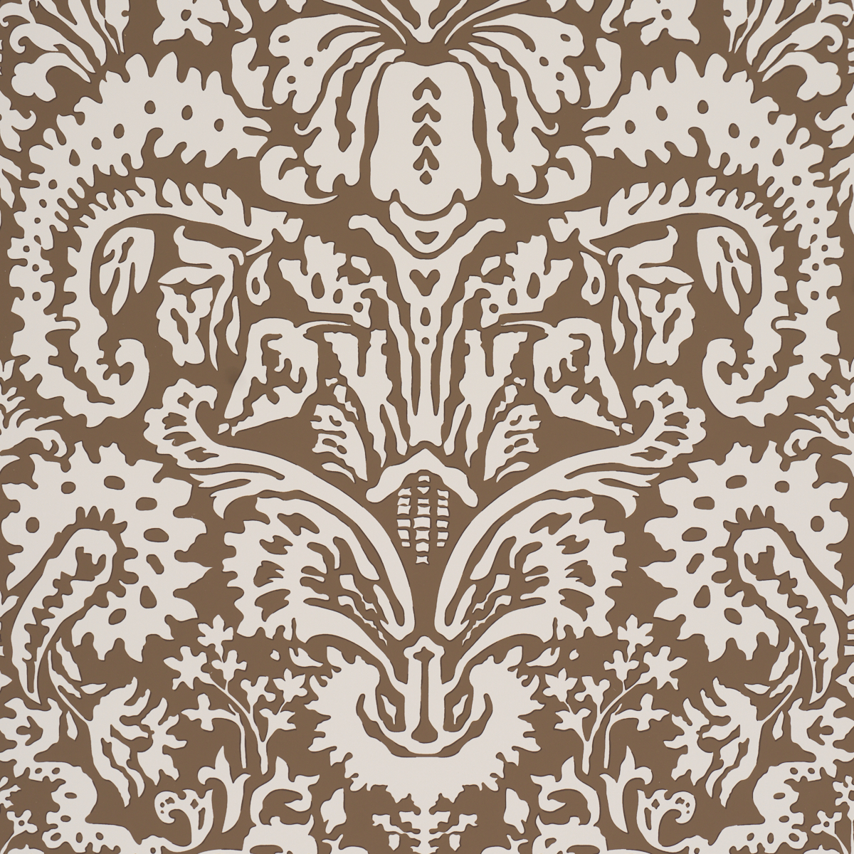 SUFFOLK DAMASK — BROWN