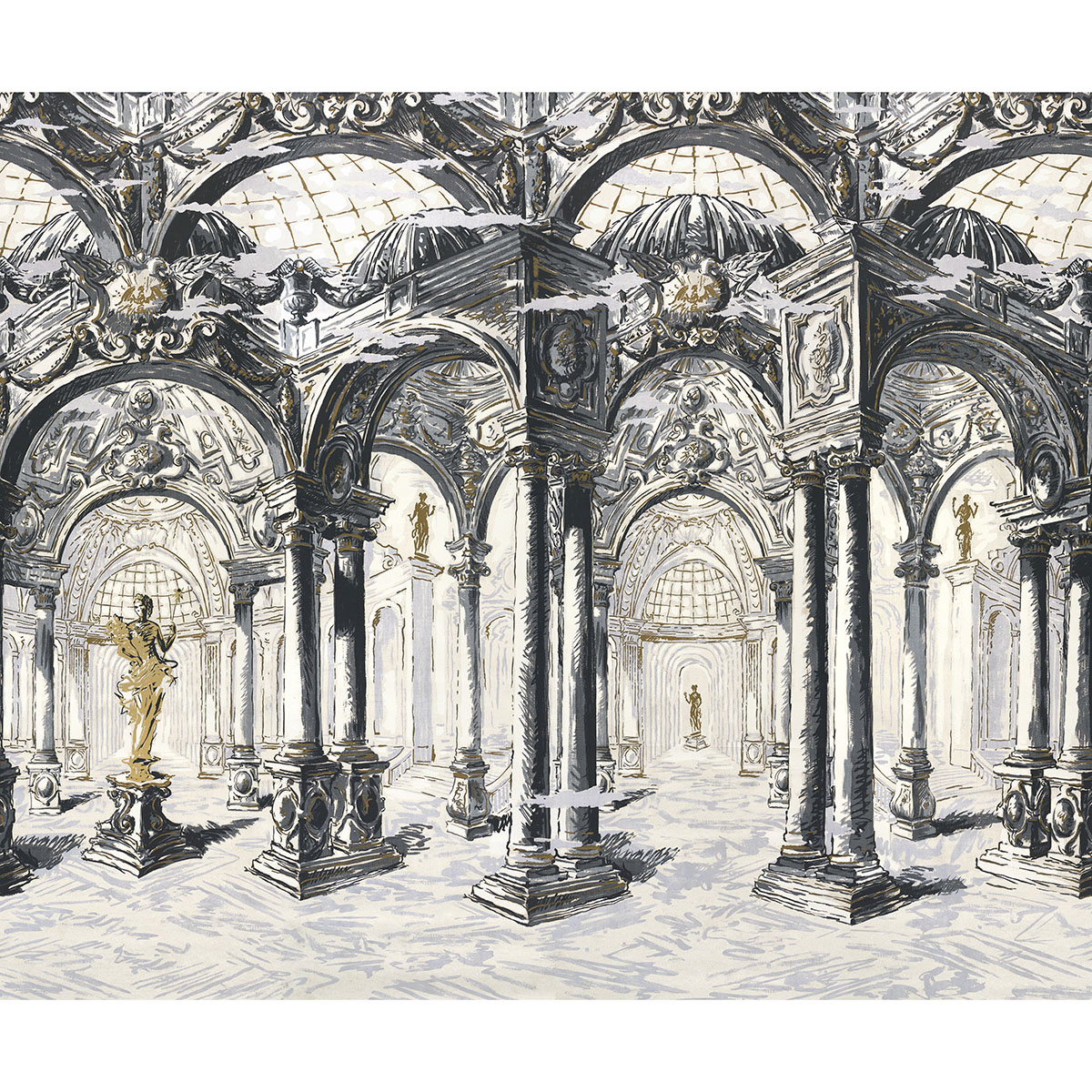 PALAZZO 4 PANEL SET — ANTIQUE BLUE