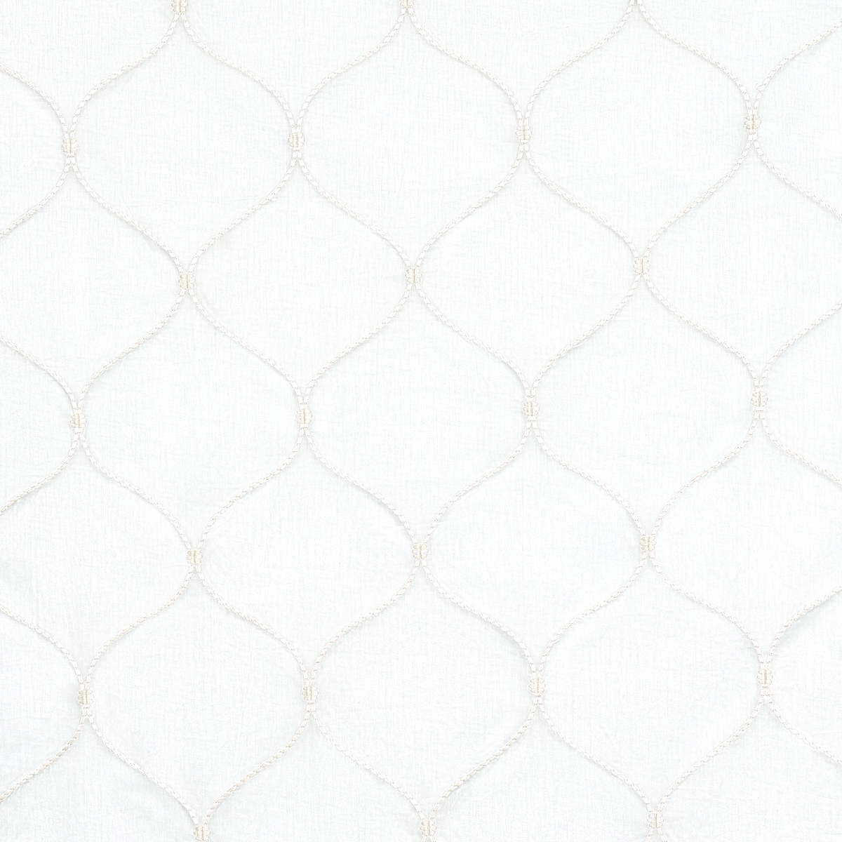 Celena Sheer Embroidery - Pearl Fabrics | Schumacher