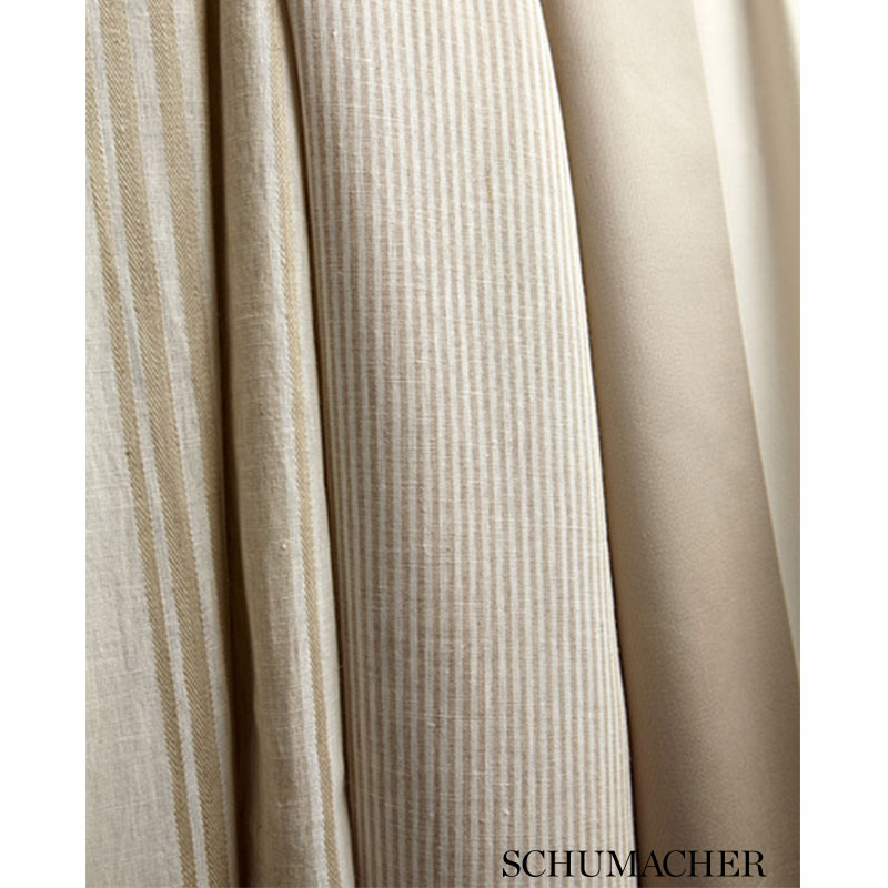 Summerville Linen Stripe - Dune Fabrics | Schumacher