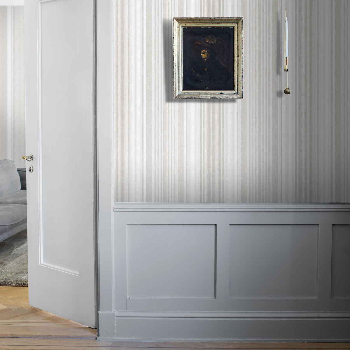 LINEN STRIPE BY BORÅSTAPETER gallery 1