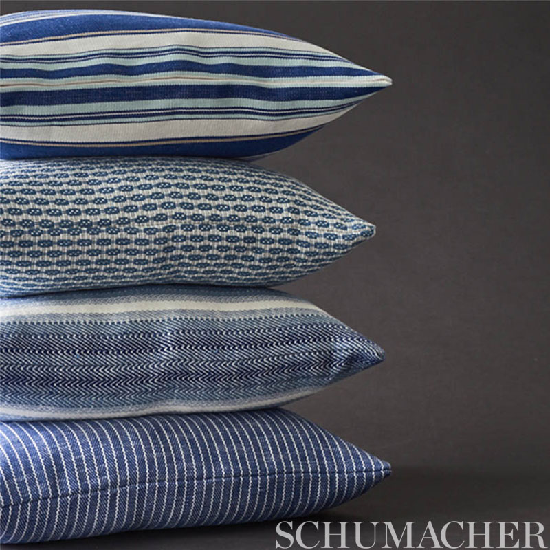 Hickox Indoor/Outdoor - Sky Fabrics | Schumacher