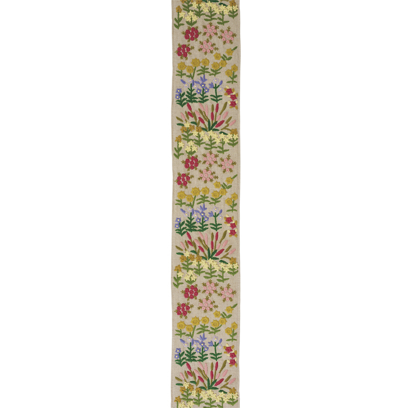 Lula Embroidered Tape - Natural Trims