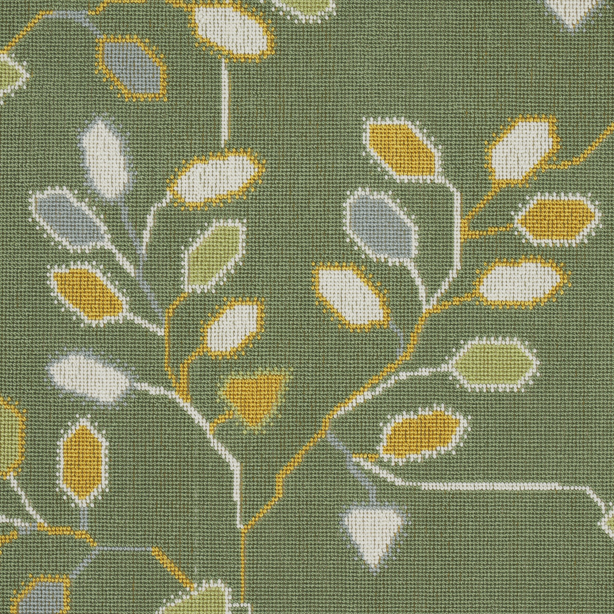 Tumble Weed Épinglé - Meadow Green Fabrics | Schumacher
