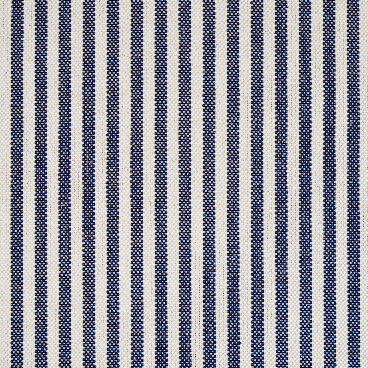 美品 MENS MARINE STRIPE HIGH NECKBRIEFING Lilly Stripe High Performance Linen - Navy & Ivory Fabrics