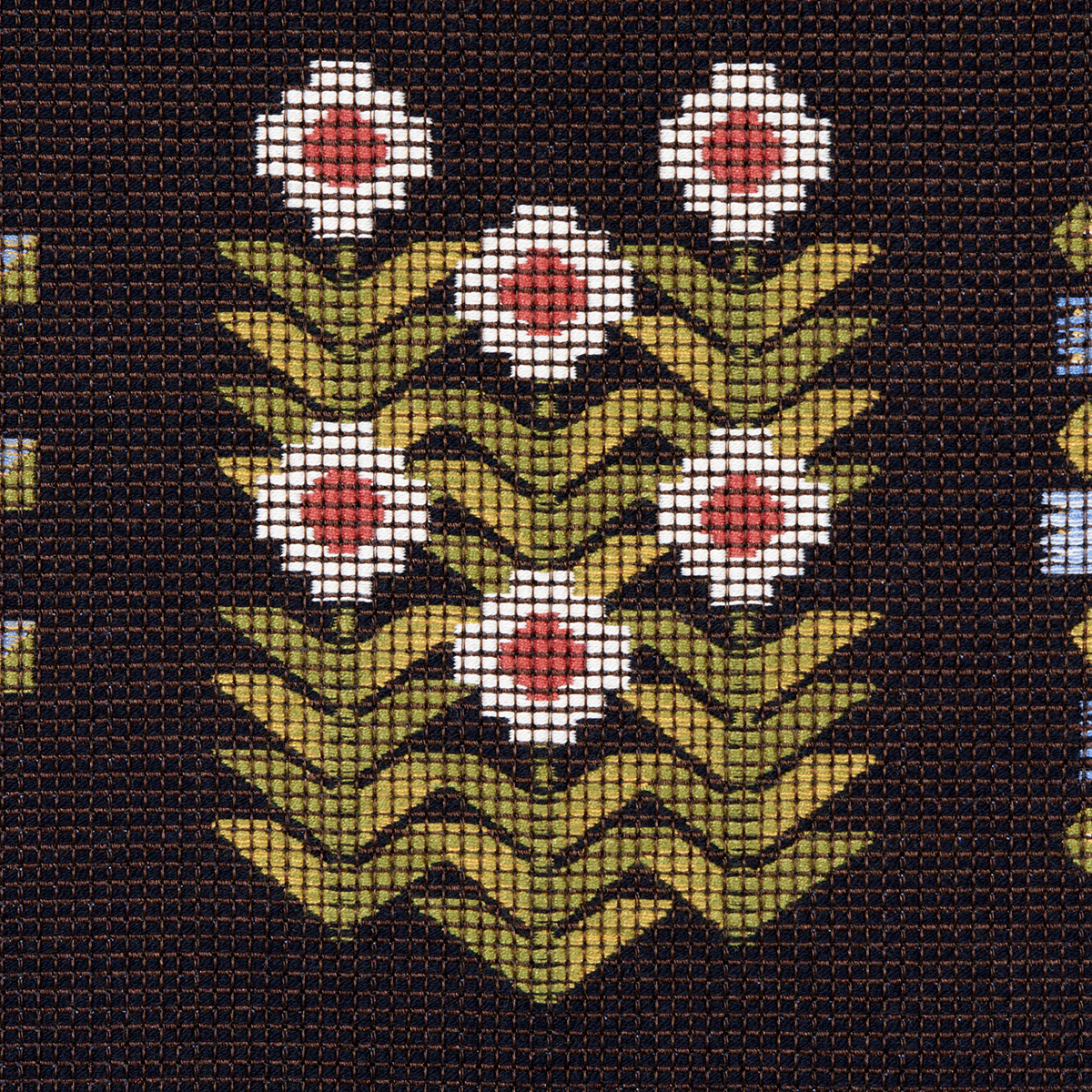 Annika Floral Tapestry - Multi On Espresso Fabrics | Schumacher