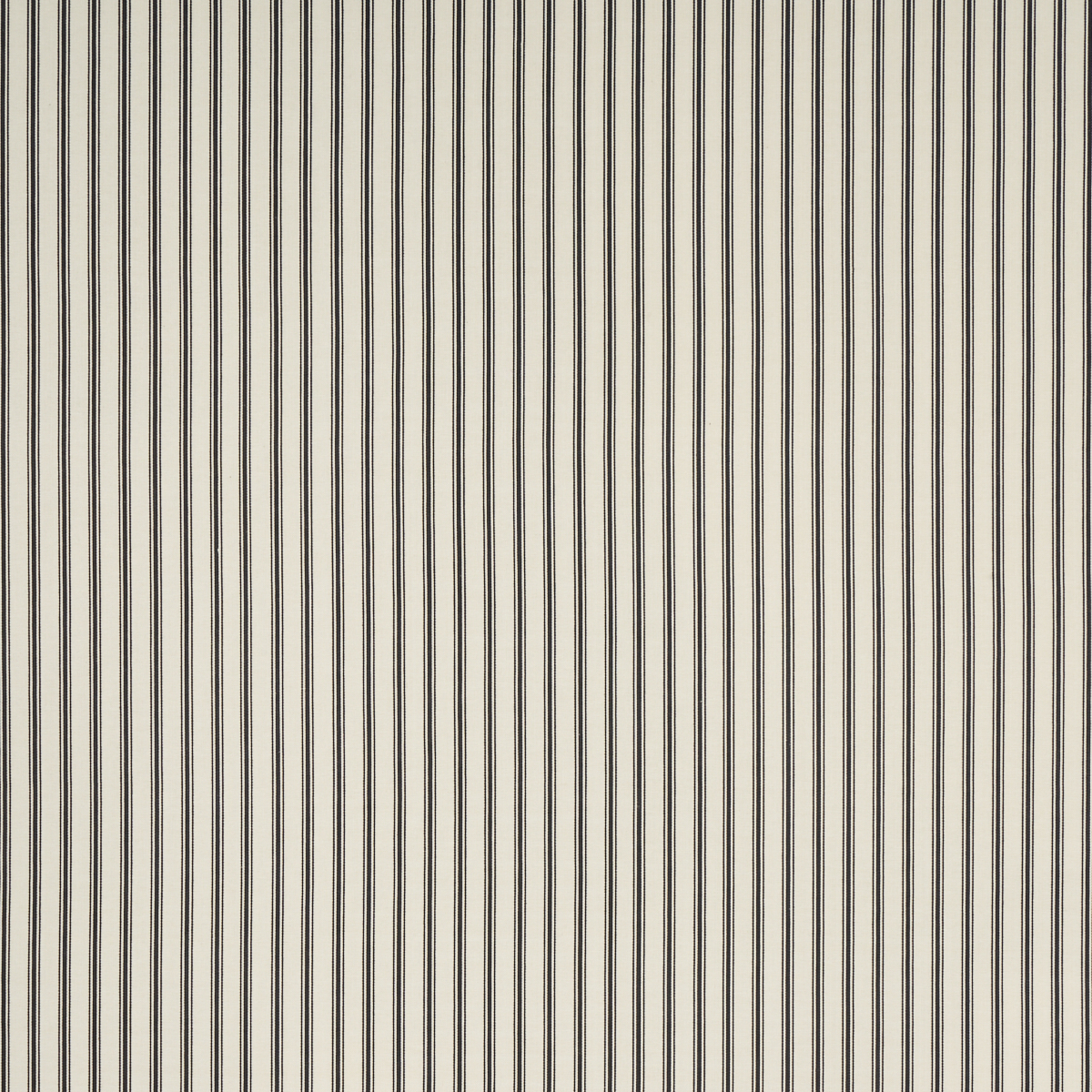 Marquet Ticking Stripe - Carbon Fabrics | Schumacher