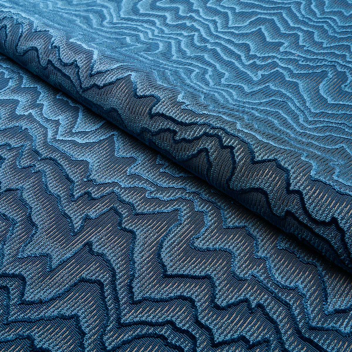 Zambezi Velvet - Slate Blue Fabrics | Schumacher