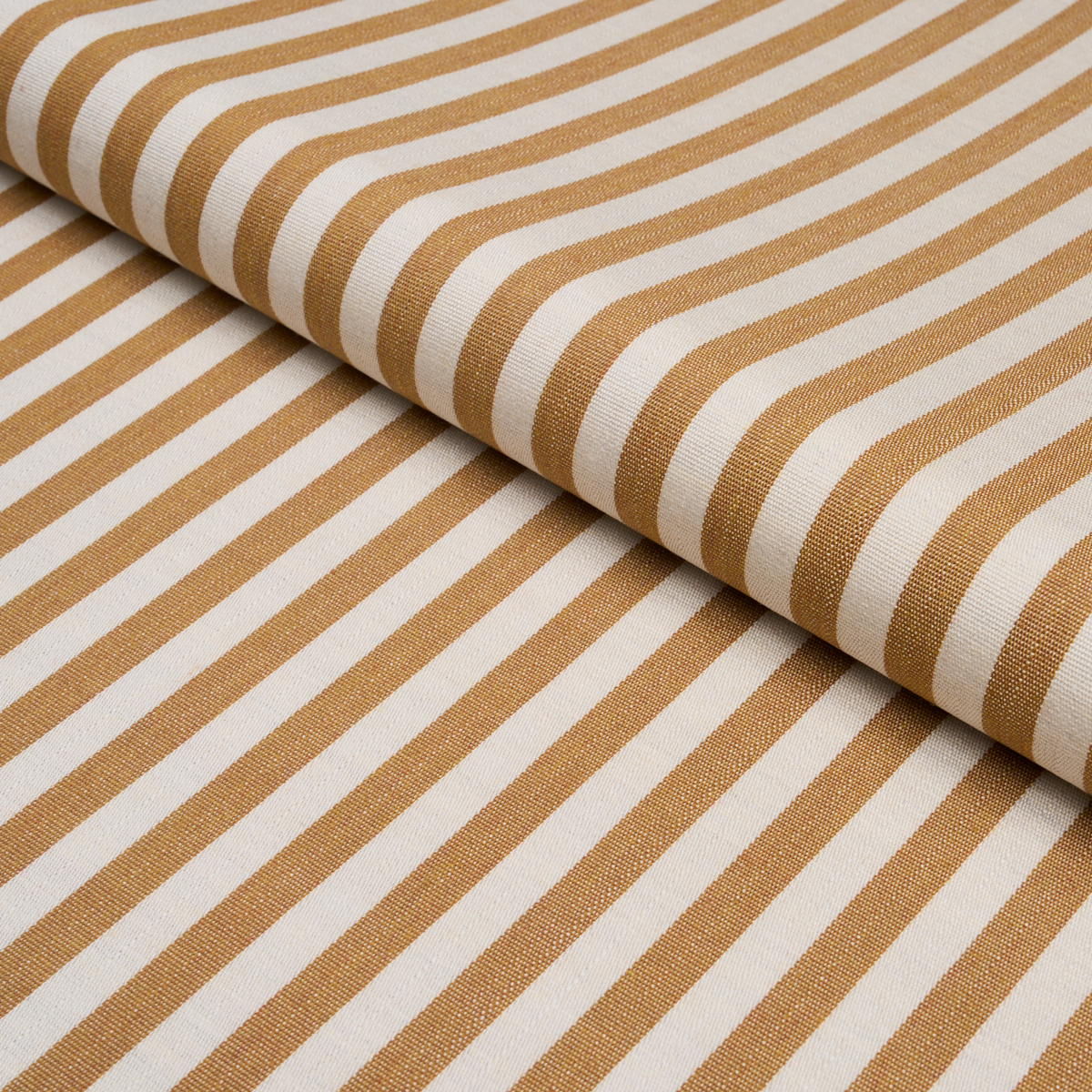 Camphor wood shinee rayon stripe クリーム Hanson Indoor/Outdoor Stripe Narrow - Marigold Fabrics | Schumacher