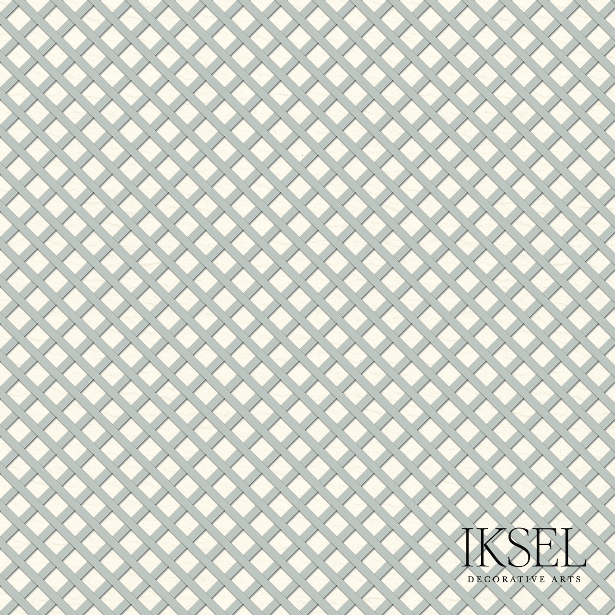 FRENCH TRELLIS DIAMONDS — WHITE-EUCALYPTUS