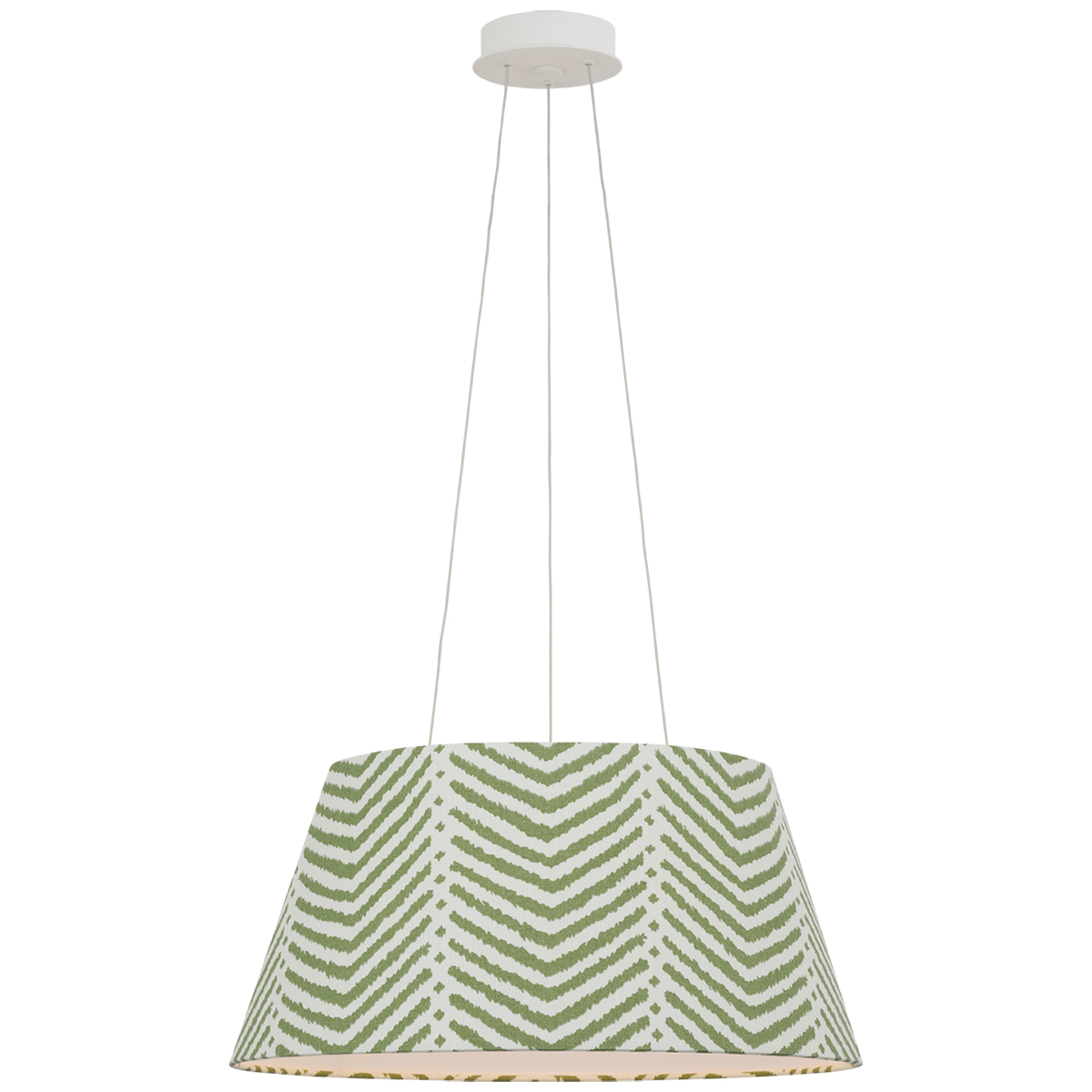 ペンダントランプ　Hytte （ヒュッテ） Caufield Hanging Shade, White - La Jolla In Verde Pillows