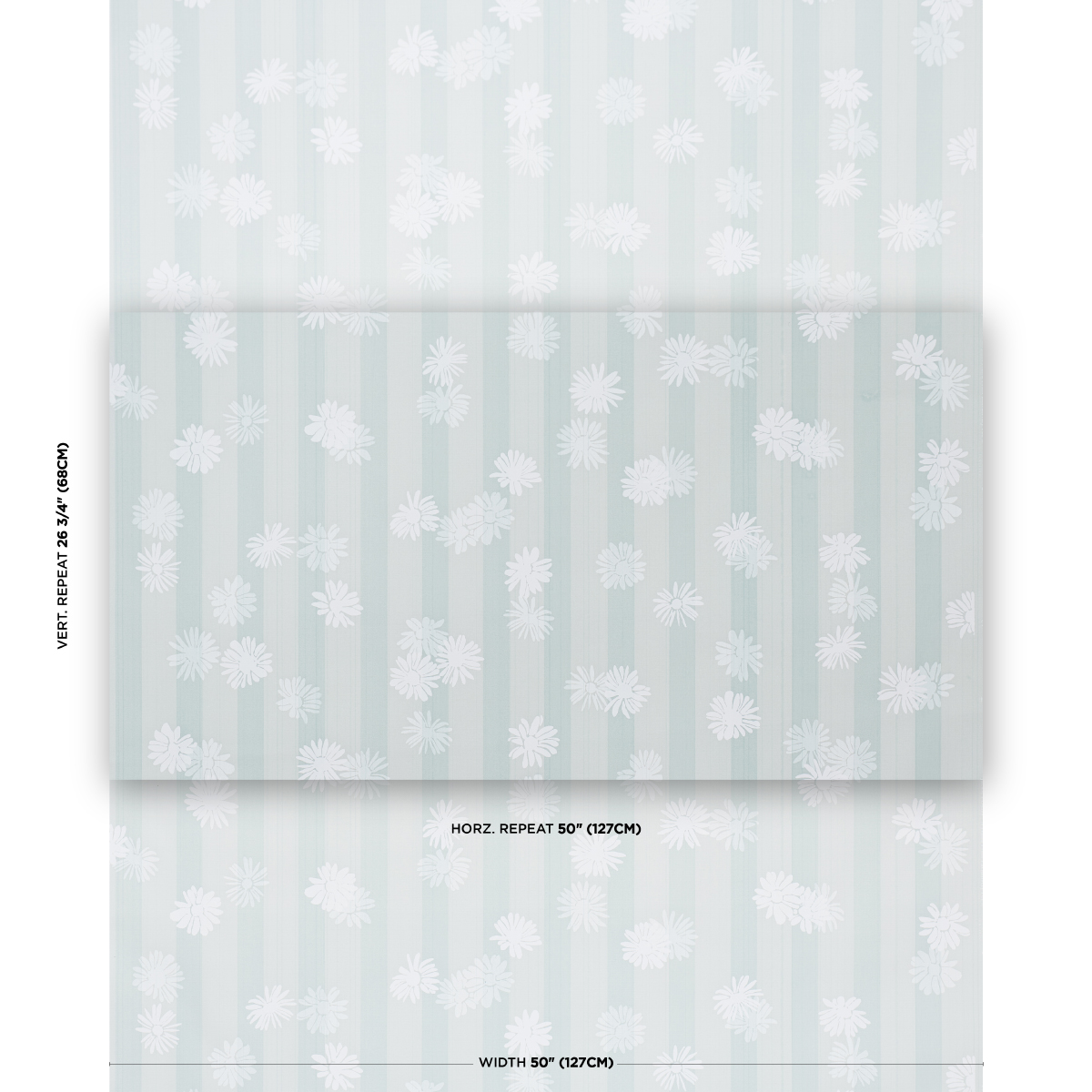 Jackie's Daisy - Harbor Haze Fabrics | Schumacher