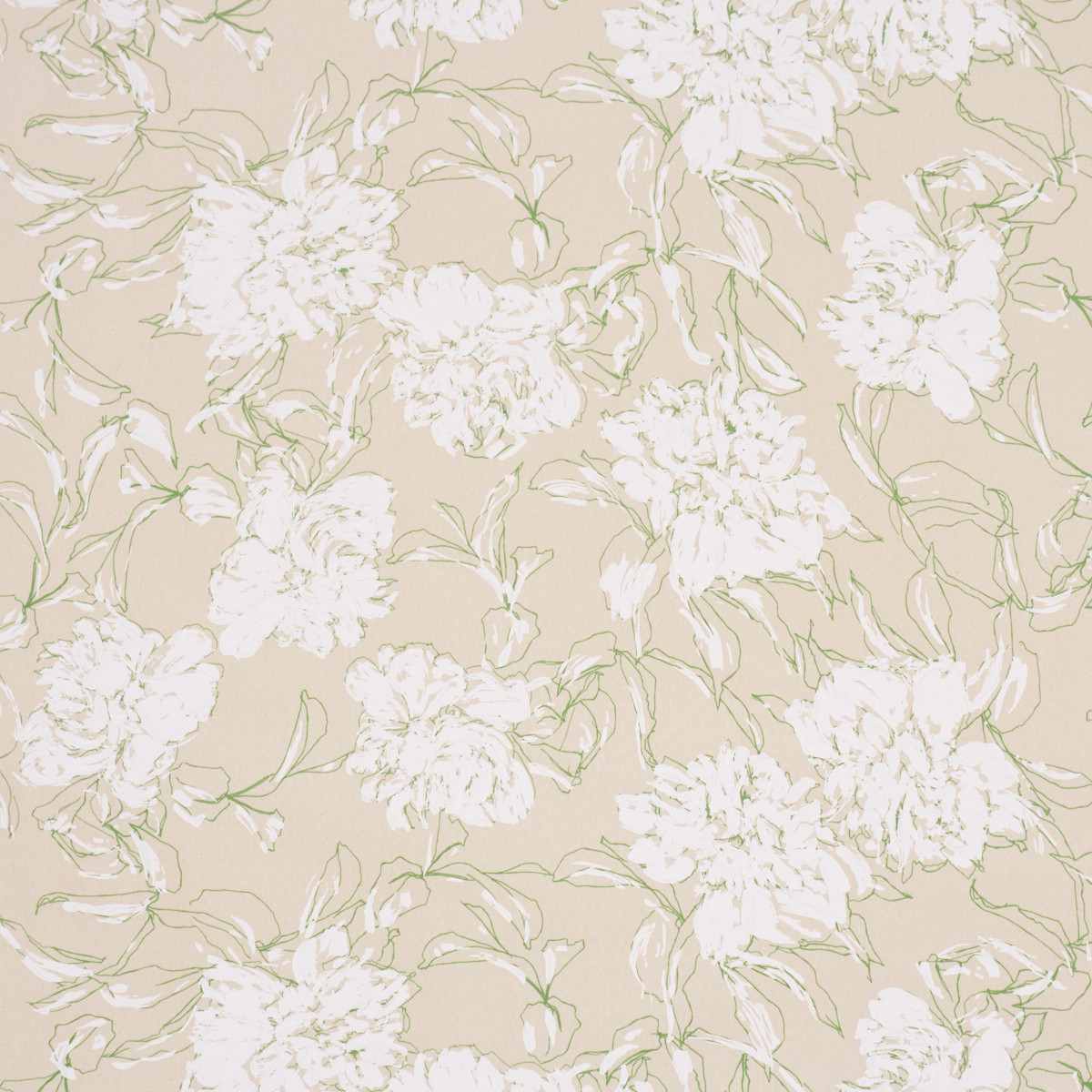 PEONY SILHOUETTE LEAF readily available fabric