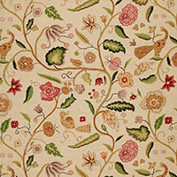 Apsley Vine - Apricot & Teal Fabrics | Schumacher