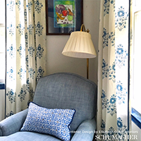 画材 Cassis Rouge Surat Sowing - Original Fabrics | Schumacher