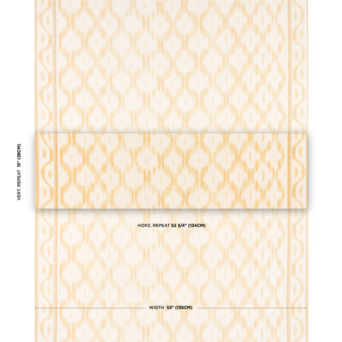 Santa Monica Ikat - Yellow Fabrics | Schumacher