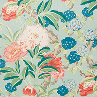 Enchanted Garden Fabrics - Aqua