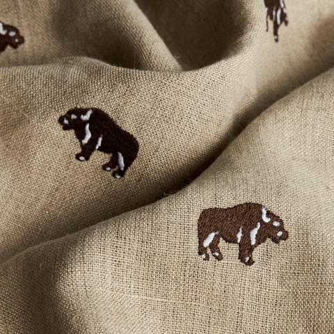 Buffalo Embroidered Linen