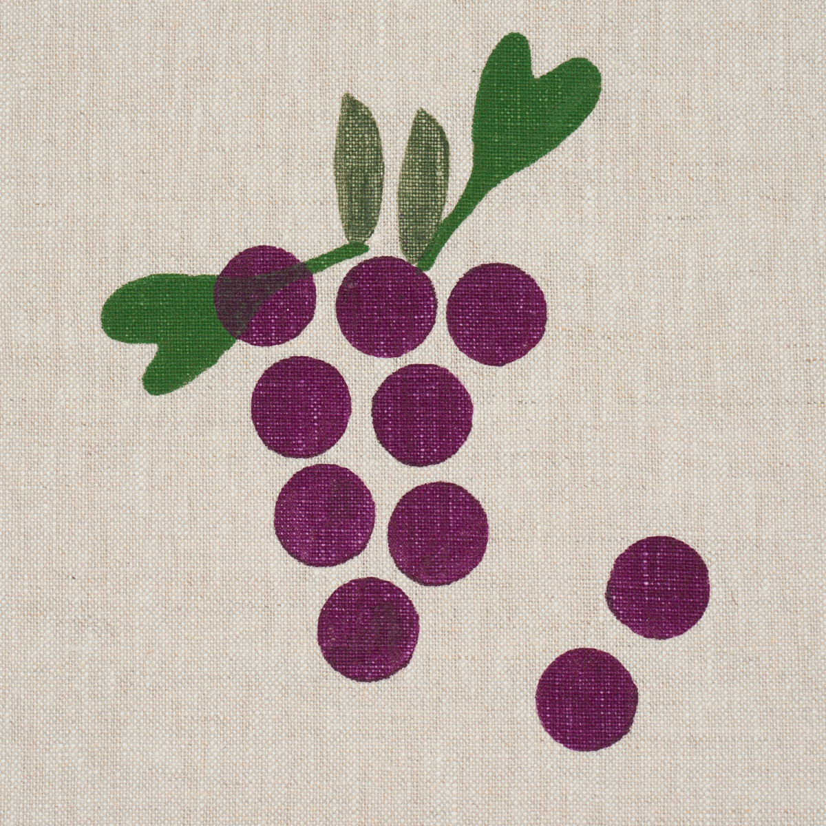 Grapes Hand Block Print