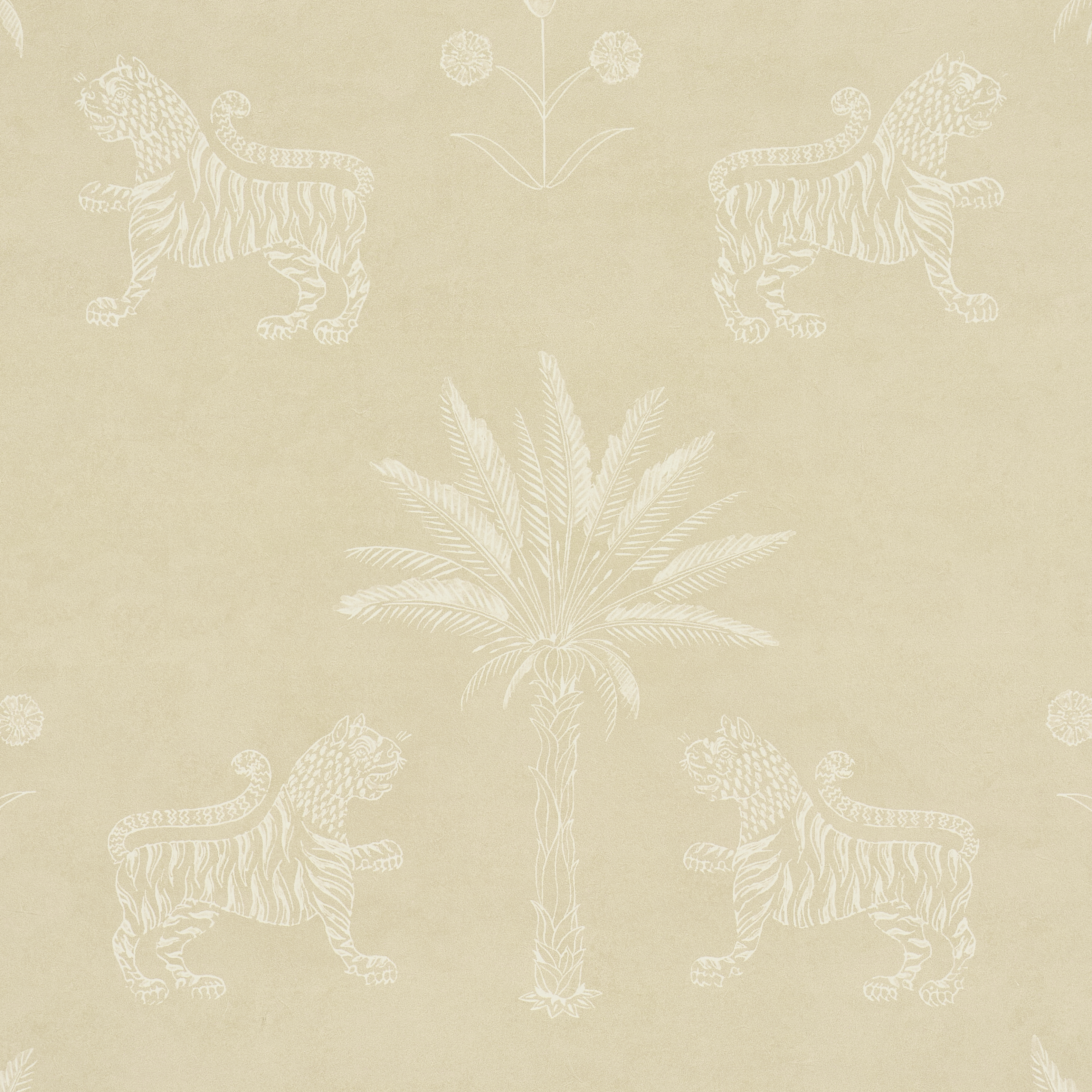 Tiger Palm Silhouette