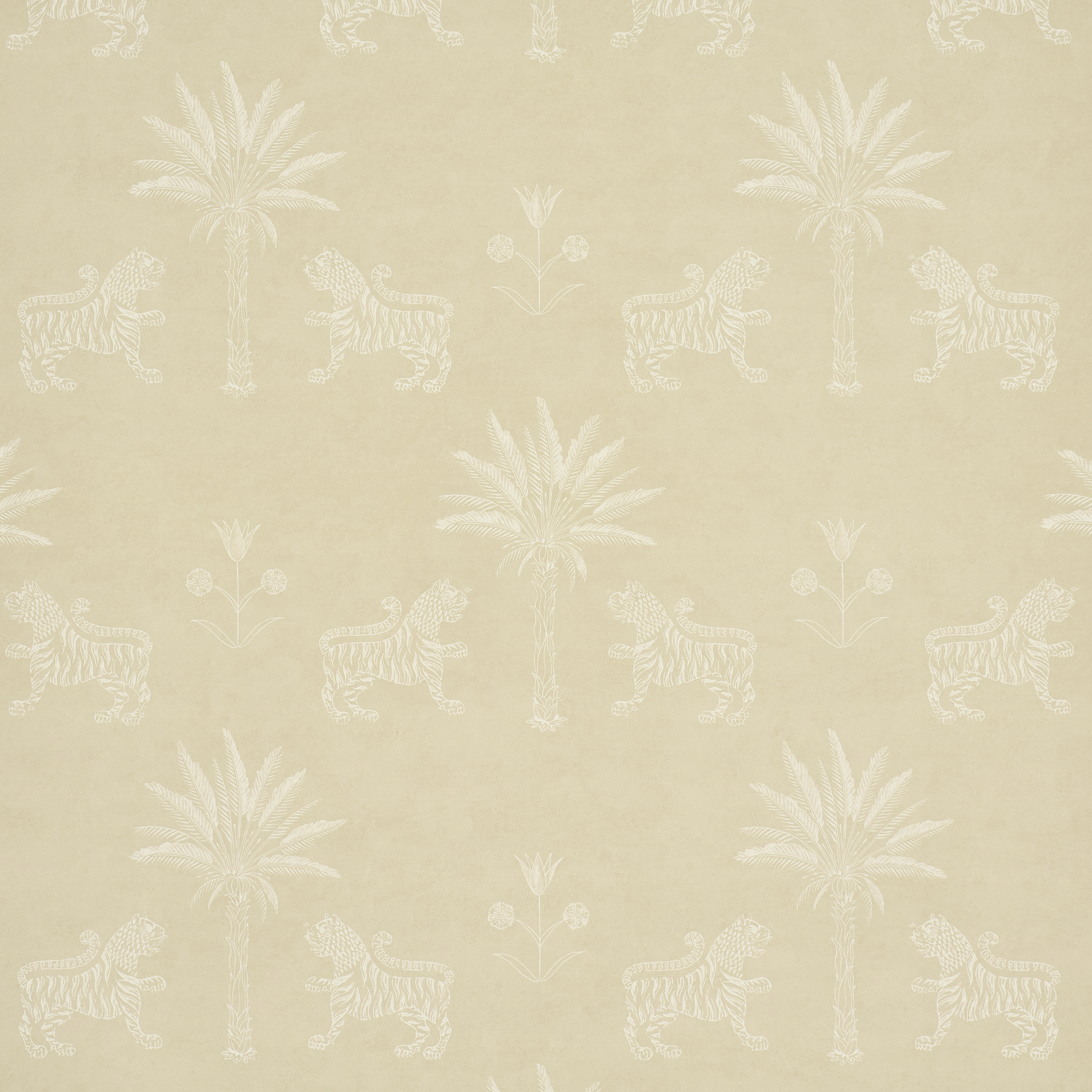 Tiger Palm Silhouette