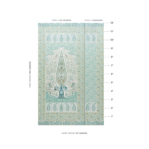 Colmery Paisley Panel Set