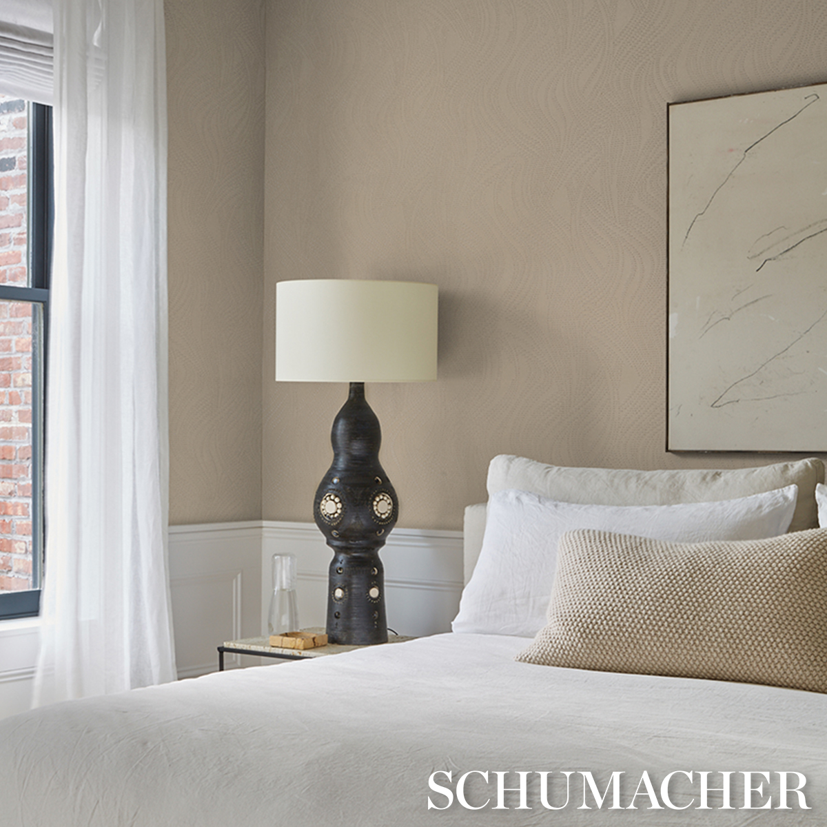 Quilted Waves Wallcovering