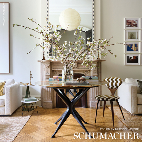 The Wave Velvet - Sky Fabrics | Schumacher