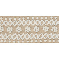 Eaphi TAPE EMBROIDERY MIX KNIT ブラウン Tweed Tape Wide - Brown Trims | Schumacher
