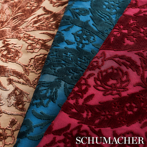 Saz Paisley Silk Velvet