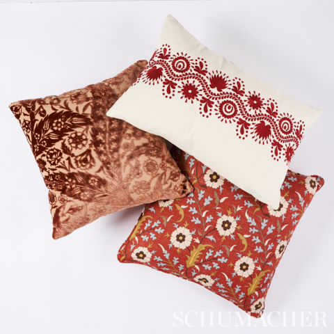 Saz Paisley Silk Velvet