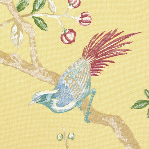 Georgia Vine - Soft Yellow Fabrics | Schumacher