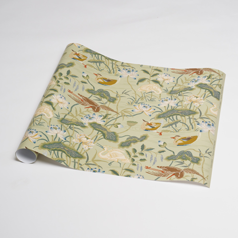Lotus Garden Wrapping Paper