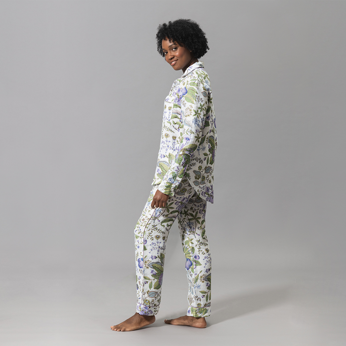 Pomegranate Linen Pajama Set
