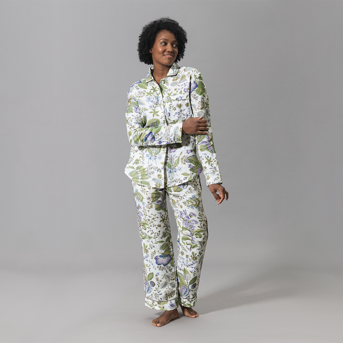 Pomegranate Linen Pajama Set