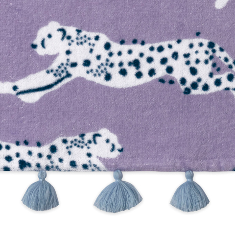 Leaping Leopard Beach Towel