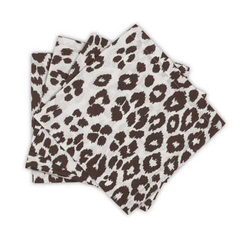 Iconic Leopard Napkin, Set Of 4