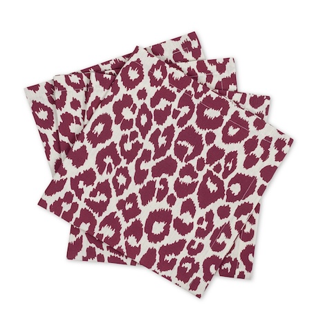 Iconic Leopard Napkin, Set of 4