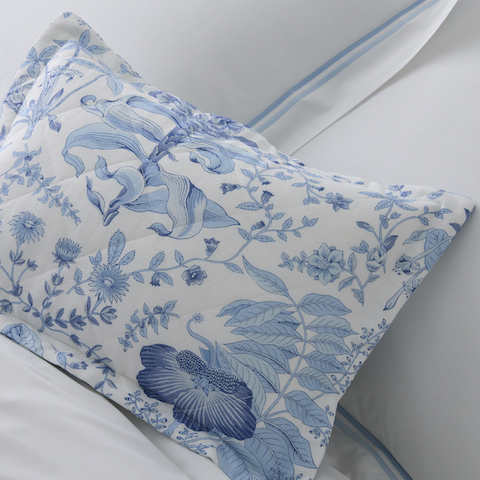 Pomegranate Linen Quilted Sham