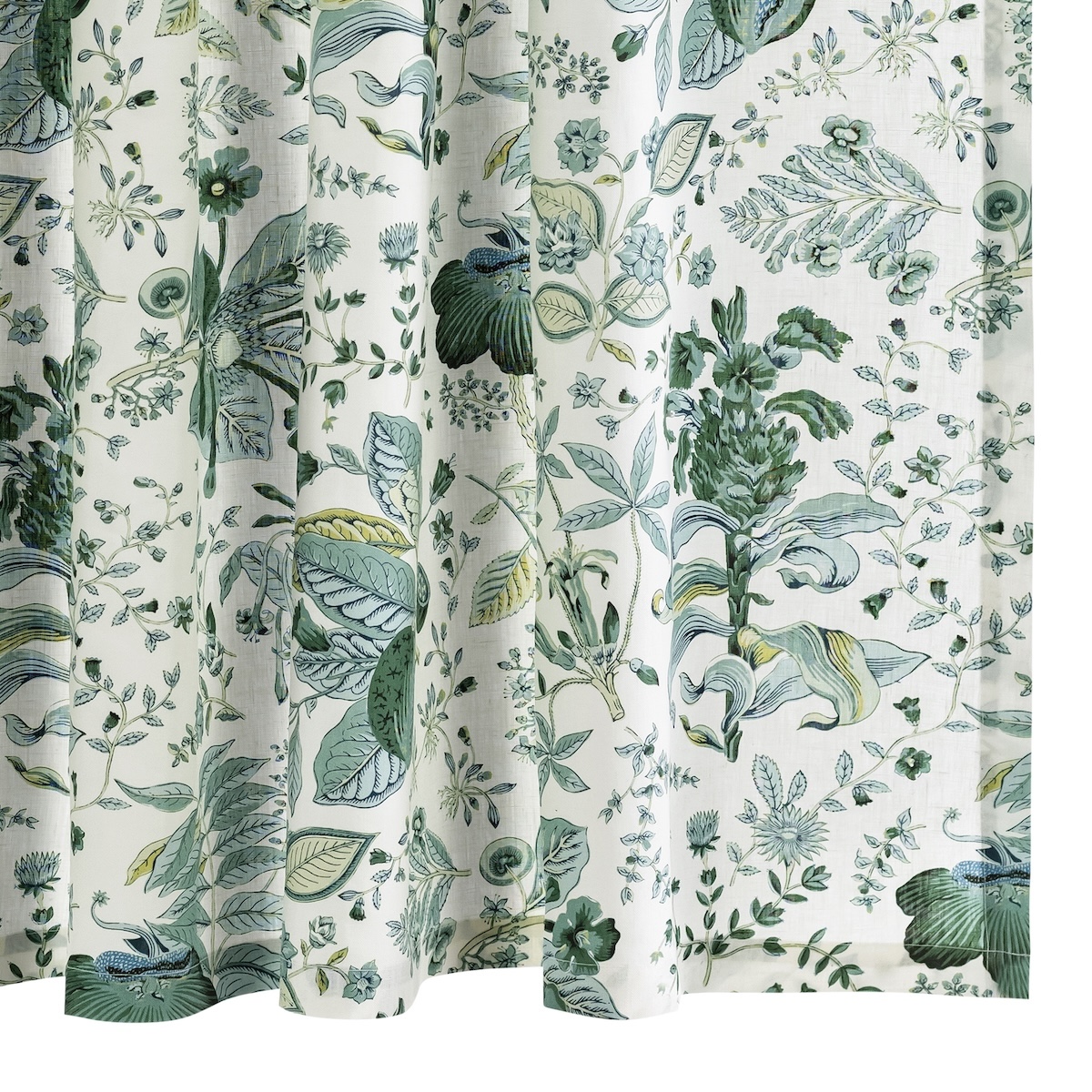 Pomegranate Linen Shower Curtain