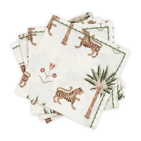 Tiger Palm Napkin, Set Of 4