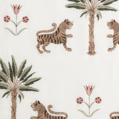 Tiger Palm Shower Curtain