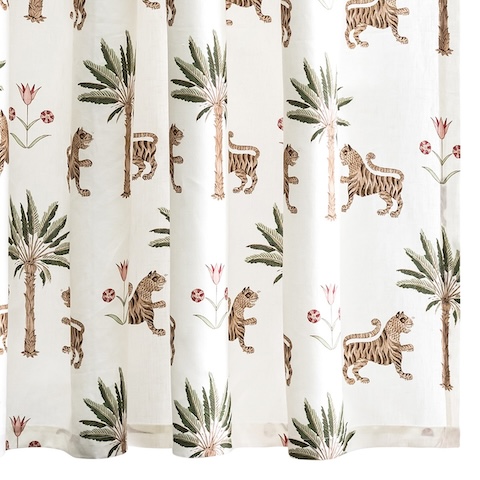 Tiger Palm Shower Curtain