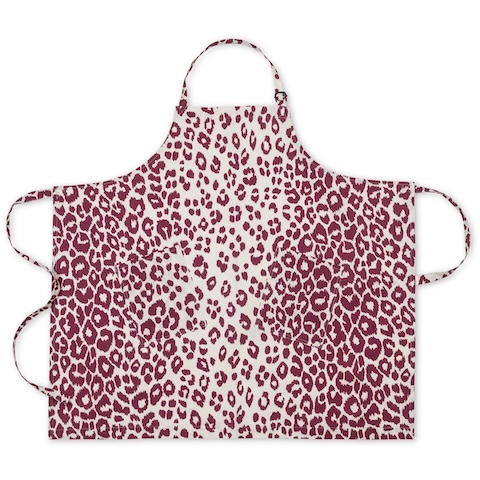 Iconic Leopard Linen Apron