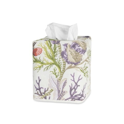 Del Tesoro Linen Tissue Box Cover