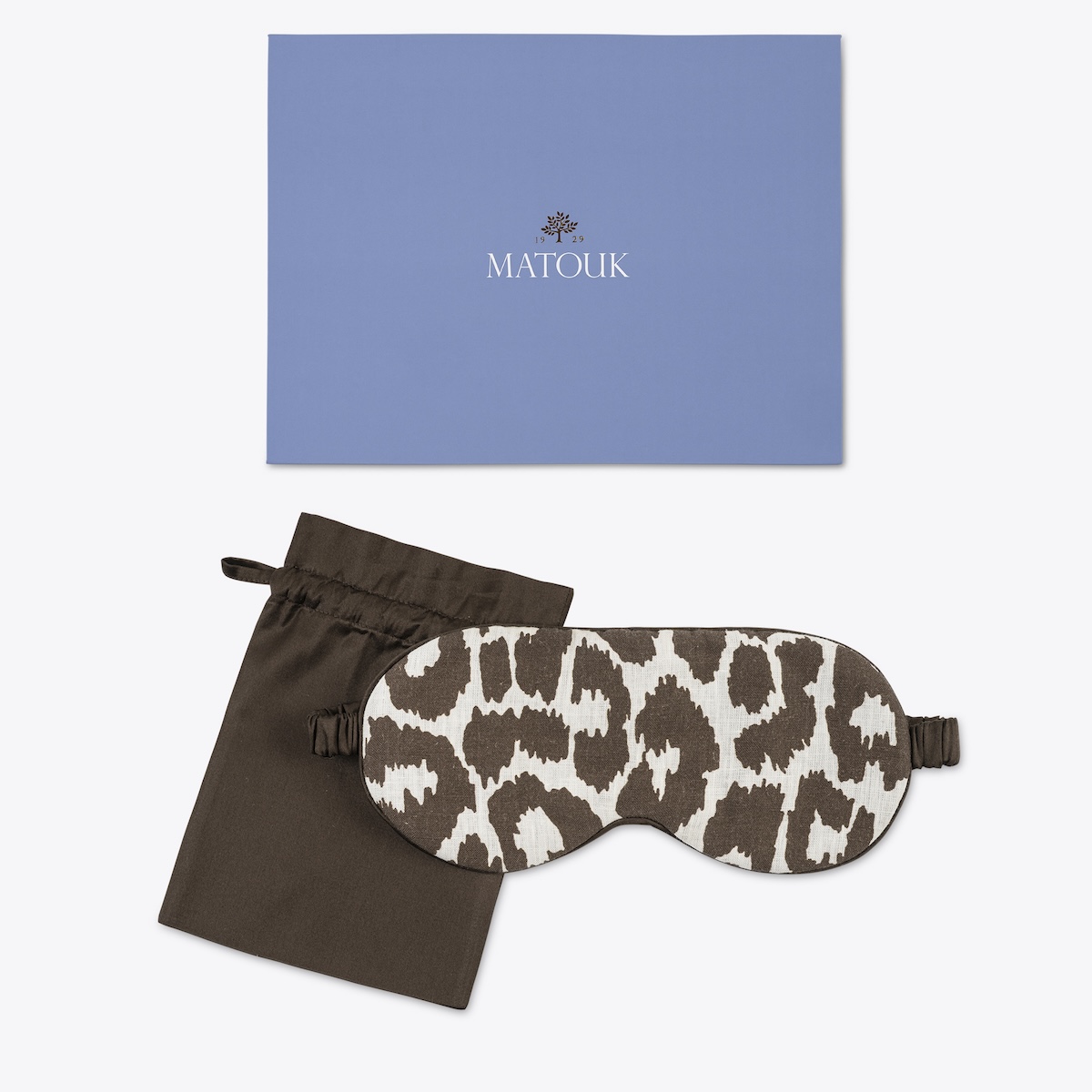 Iconic Leopard Linen Sleep Mask