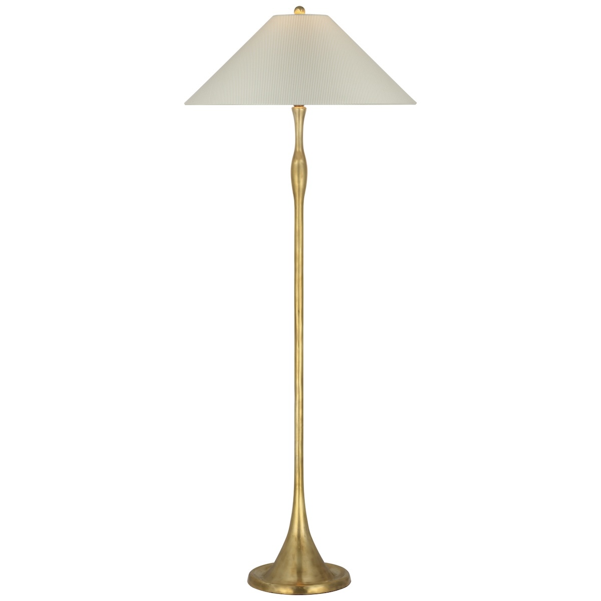 Romero Floor Lamp, Antique Brass